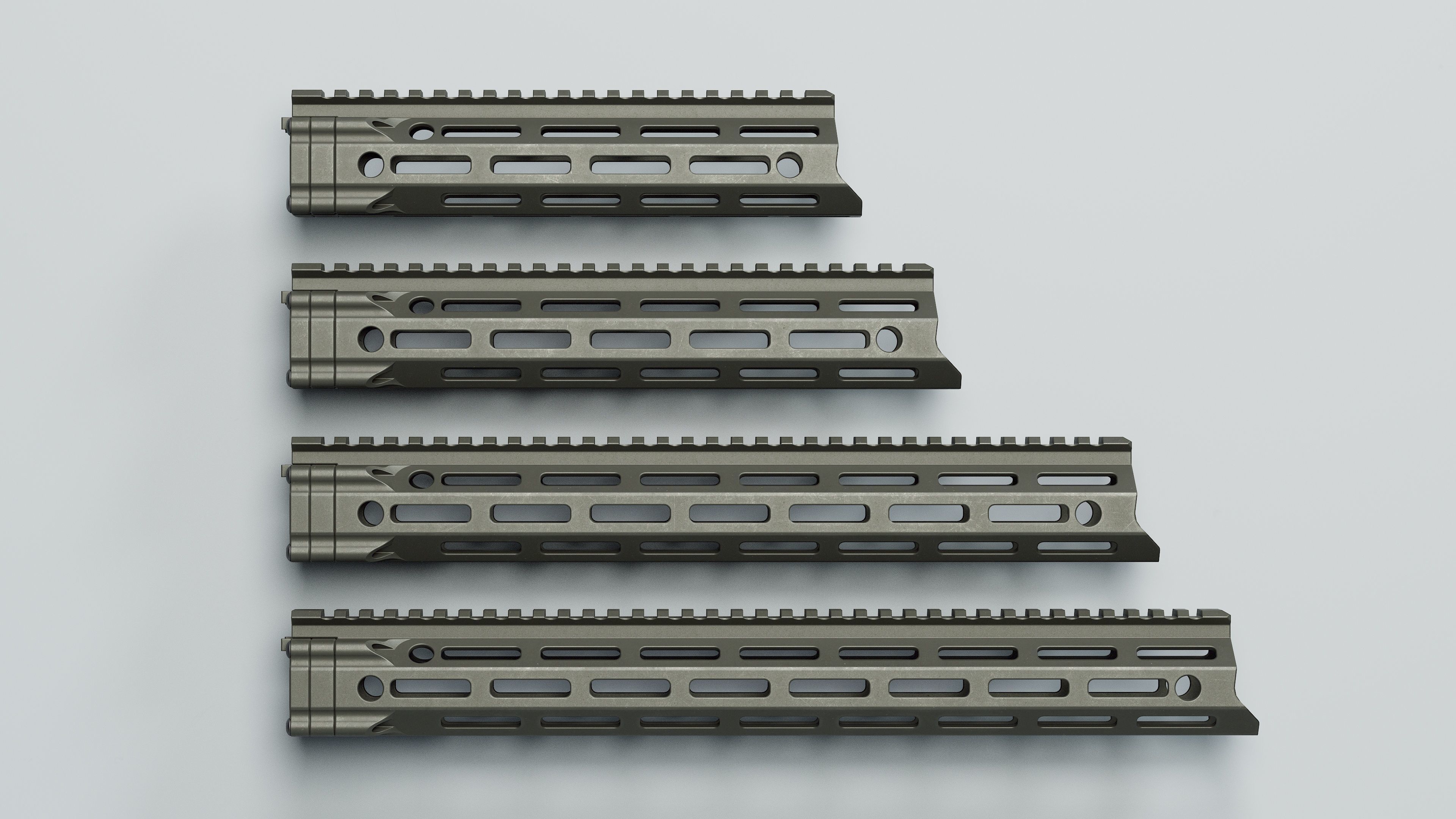 MFR Handguards - Replica Low-poly 3D model_8