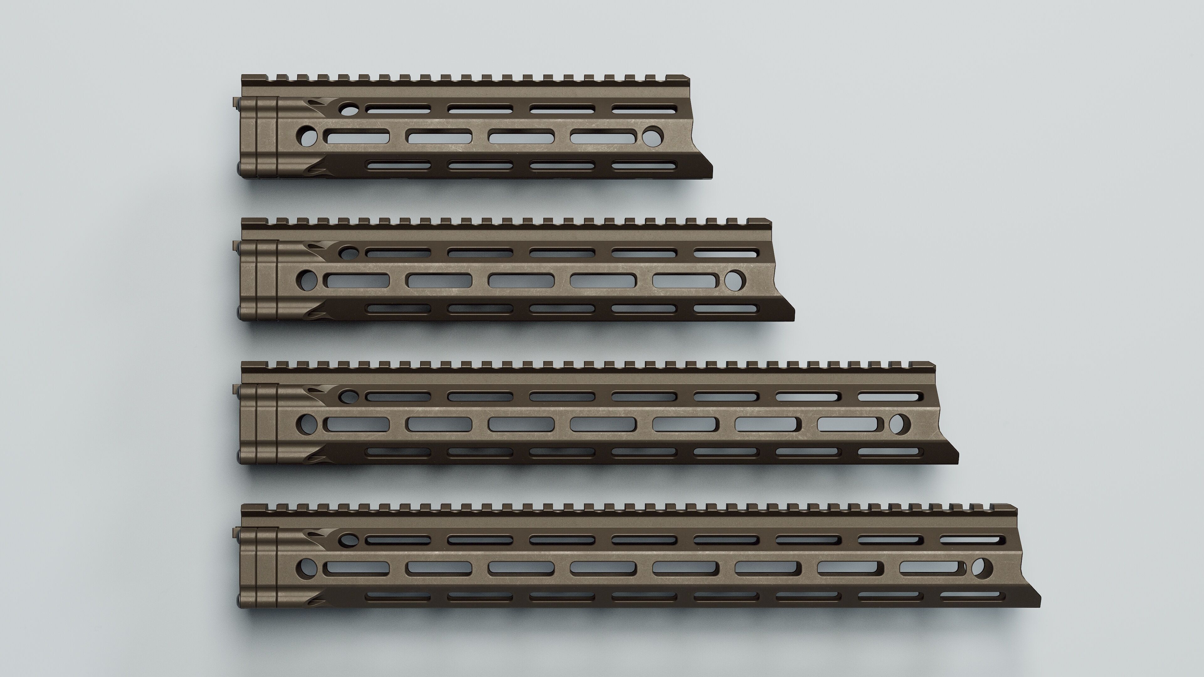 MFR Handguards - Replica Low-poly 3D model_10