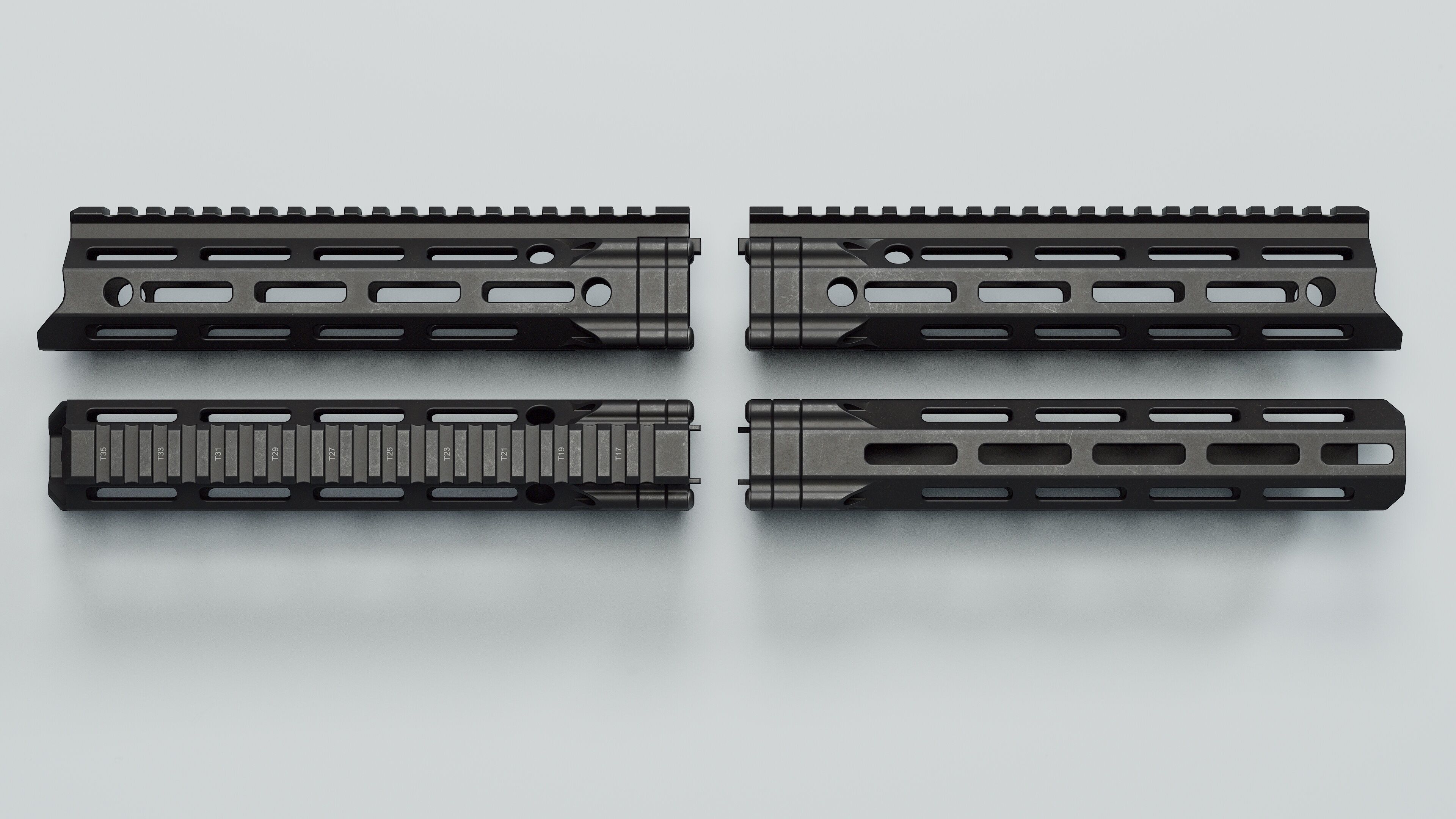 MFR Handguards - Replica Low-poly 3D model_12