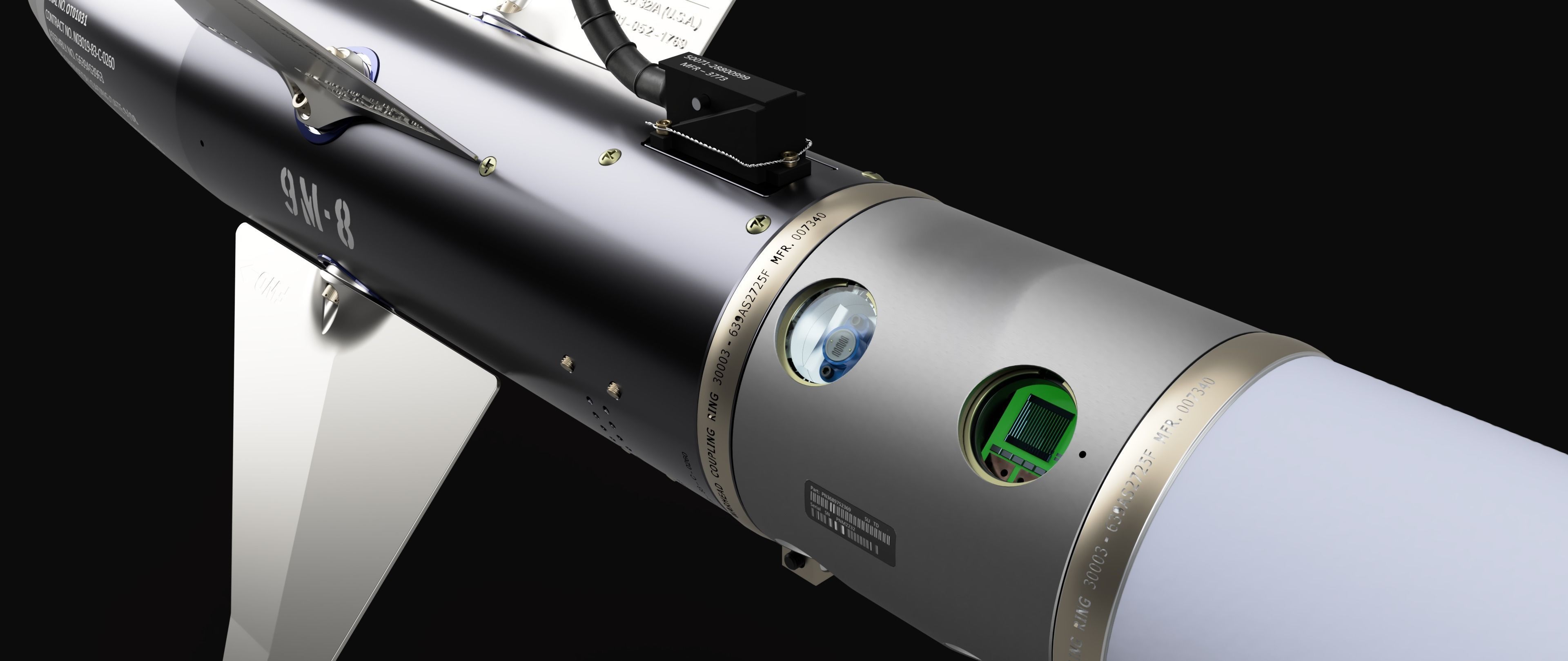 AIM-9L Sidewinder SIMPLIFIED - Extreme Detail - 3D Print Ready 3D print model_12