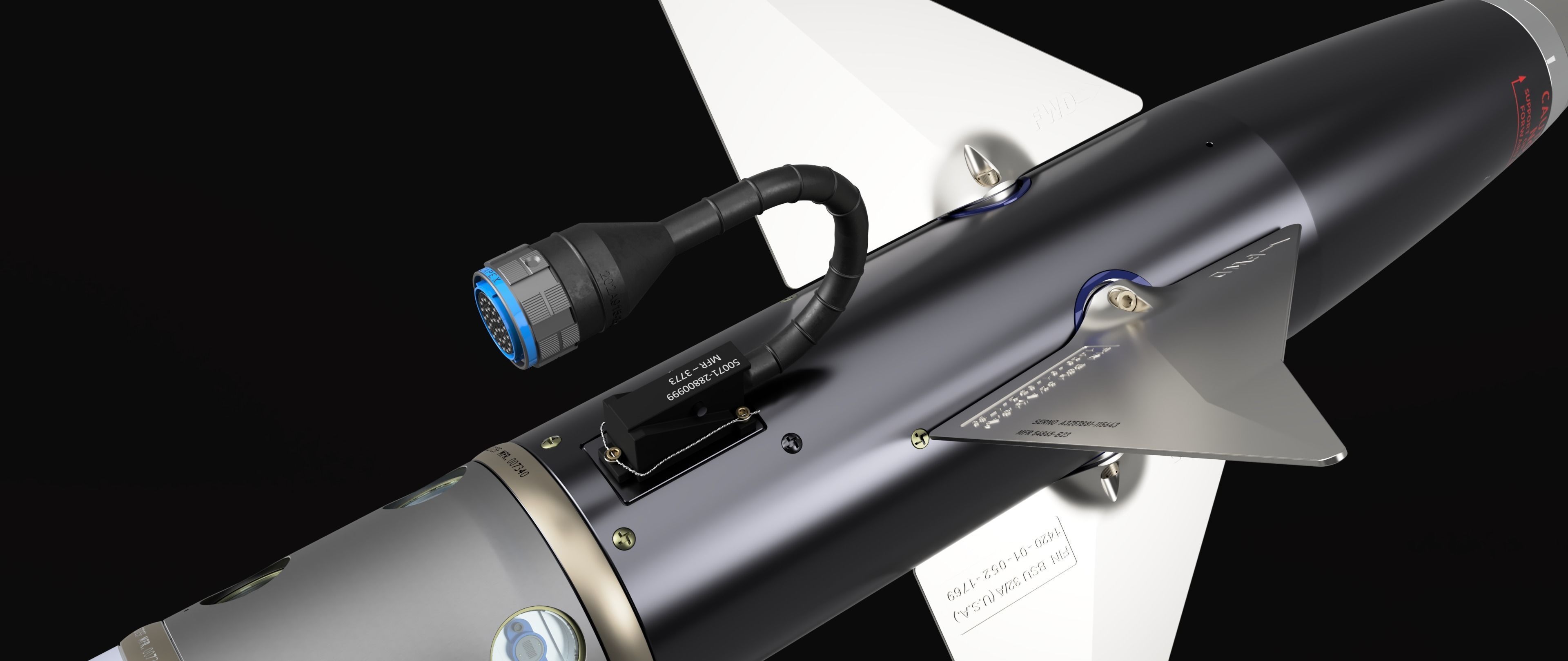 AIM-9L Sidewinder SIMPLIFIED - Extreme Detail - 3D Print Ready 3D print model_13