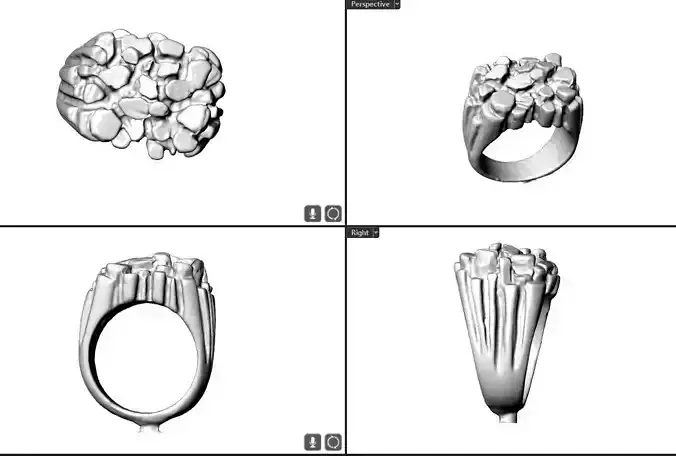 Nugget ring Old School 