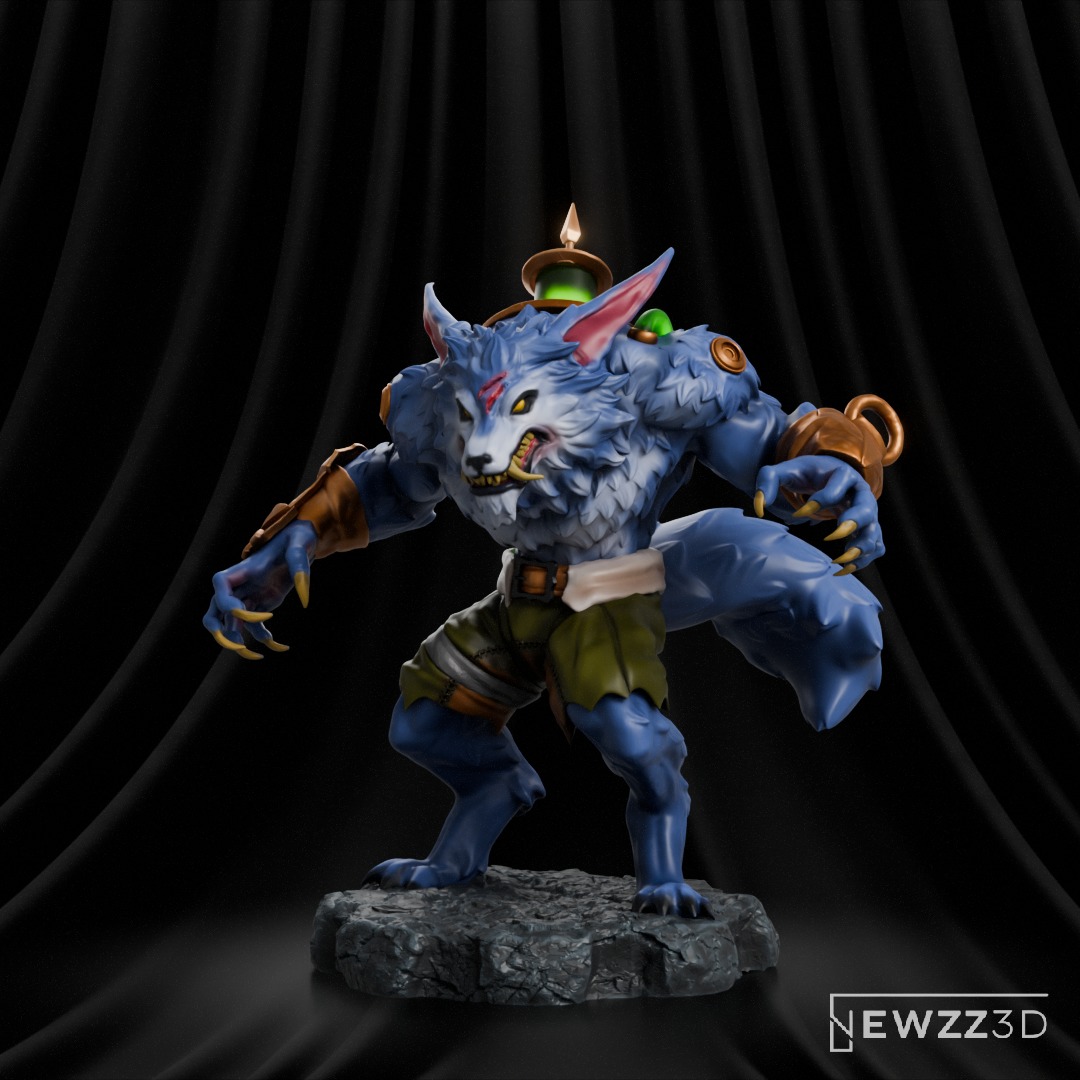 Warwick - League of Legends 3D print model_1