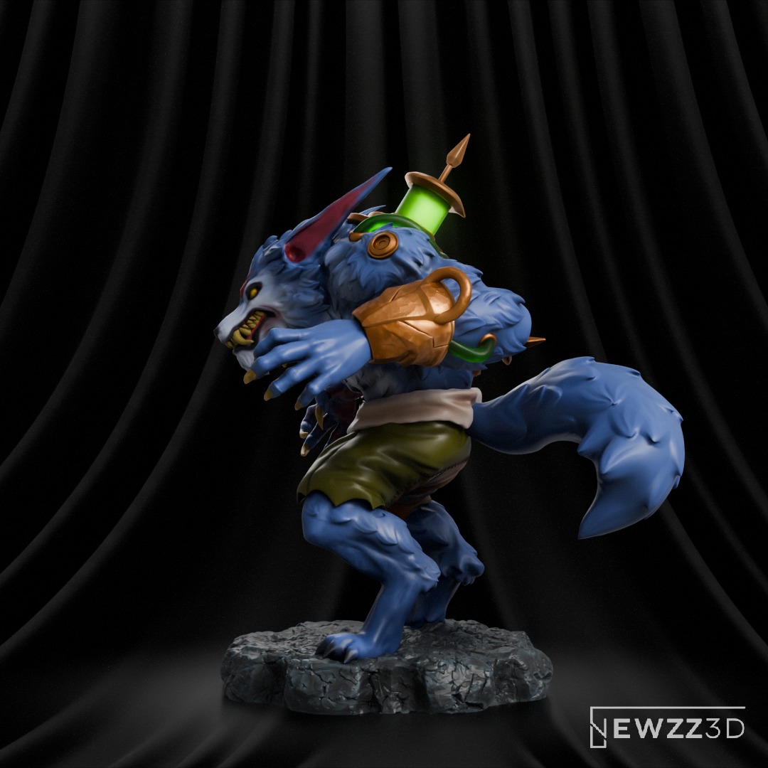 Warwick - League of Legends 3D print model_2
