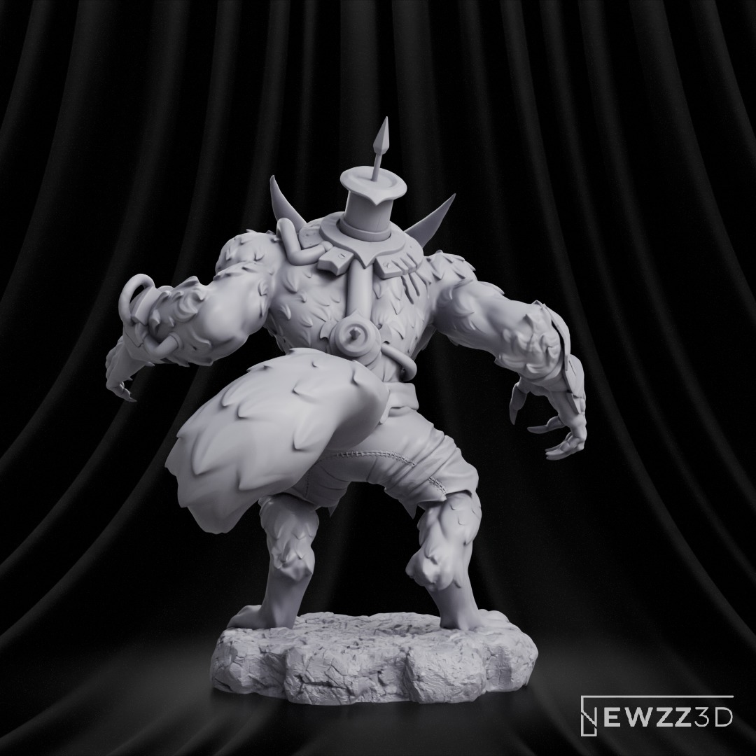 Warwick - League of Legends 3D print model_9