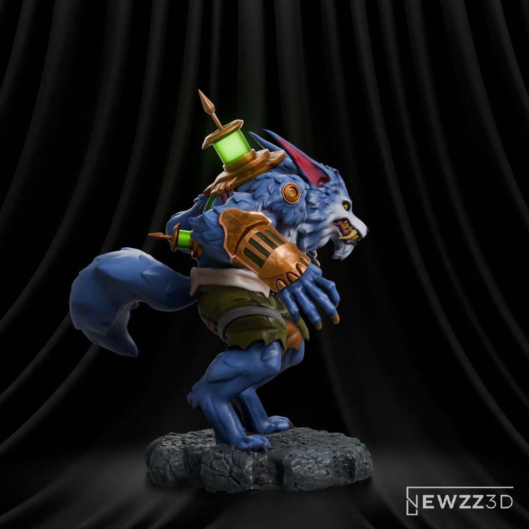 Warwick - League of Legends 3D print model_4