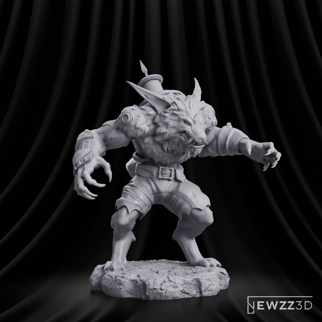 Warwick - League of Legends 3D print model_11