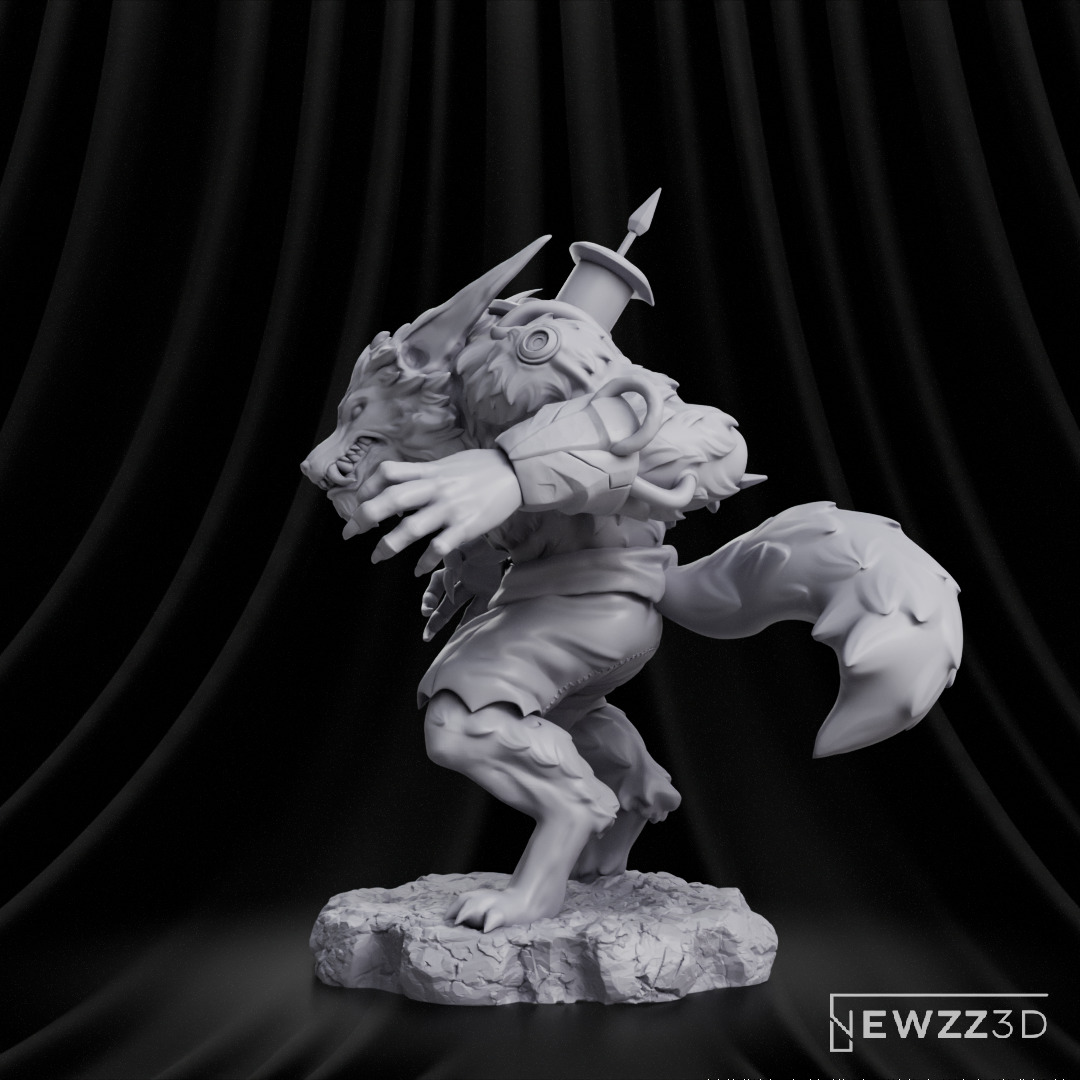 Warwick - League of Legends 3D print model_8