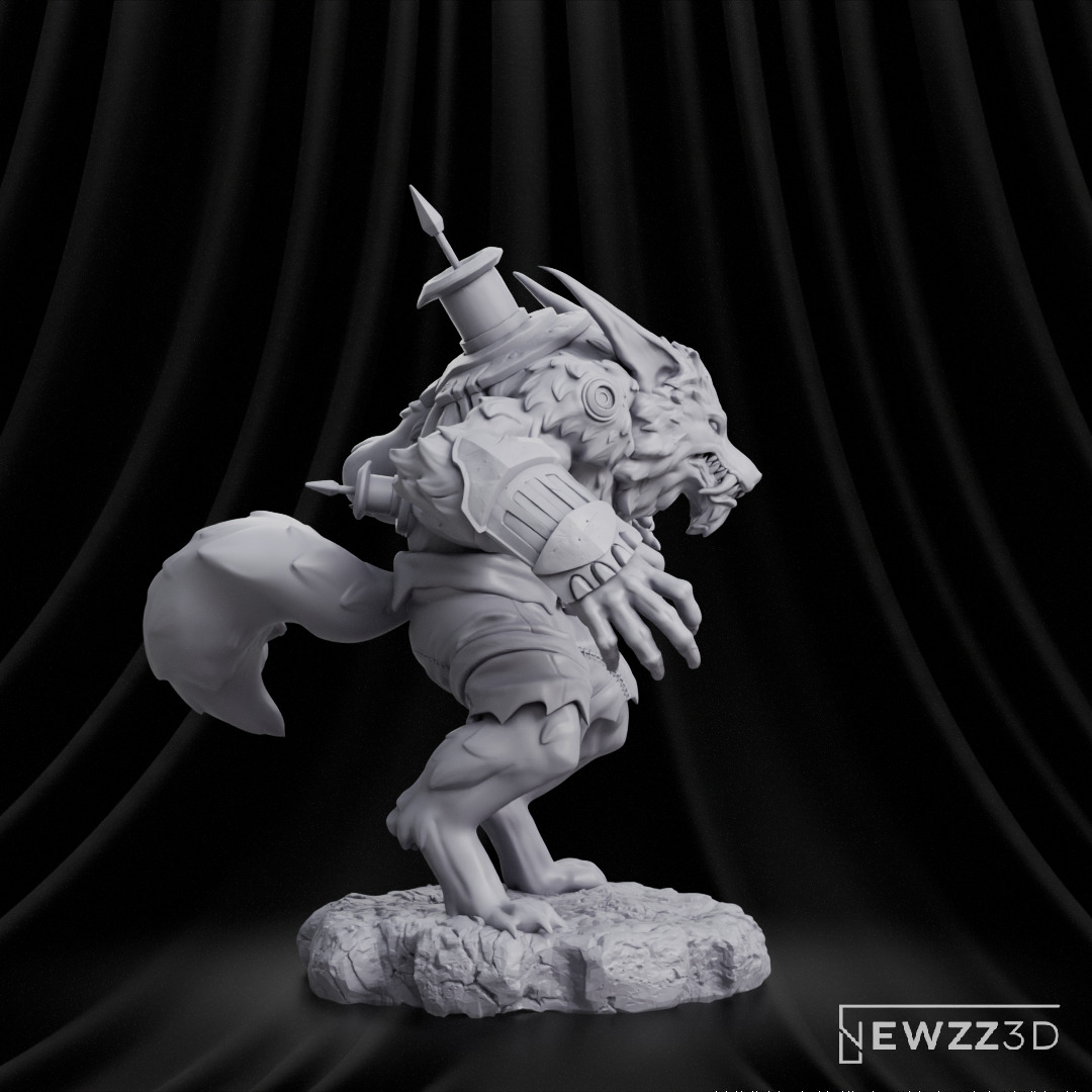 Warwick - League of Legends 3D print model_10