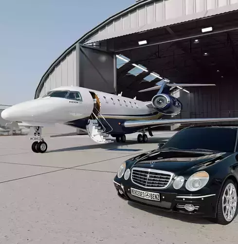 Private Jet - Phenom 300  3D model