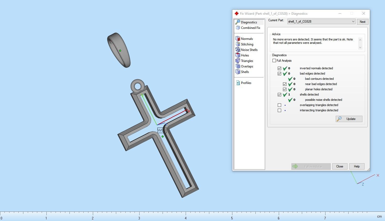 Lightweight  cross model 528 3D print model_5