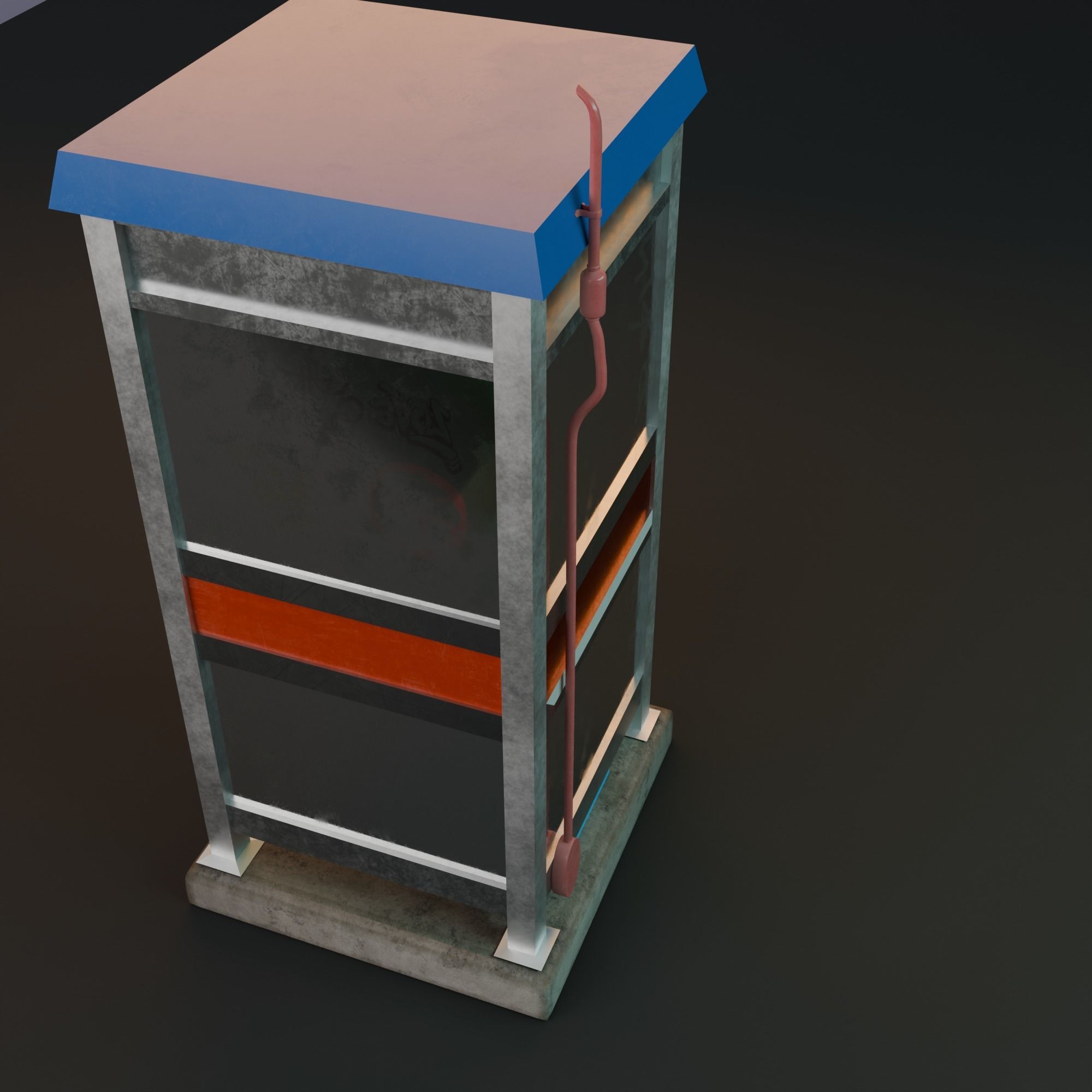 TelePhone Public in Thailand 3D model_4