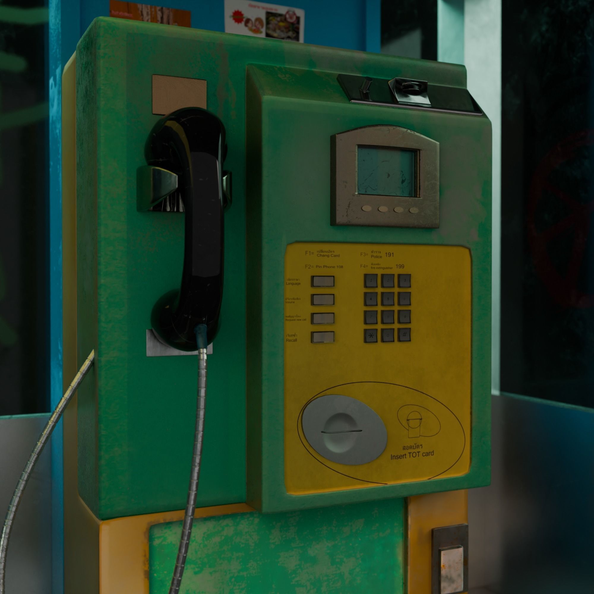 TelePhone Public in Thailand 3D model_1