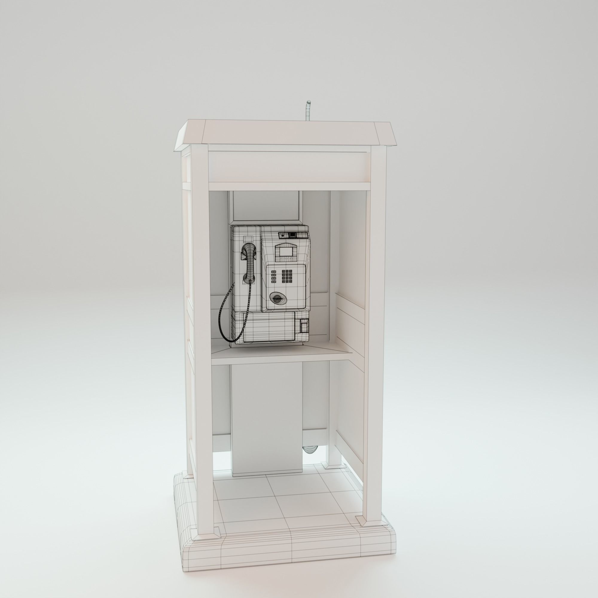 TelePhone Public in Thailand 3D model_6