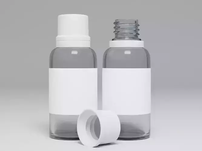 glass botle for oil low and high poly