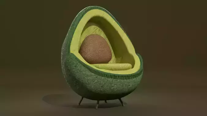 Avocado designer chair