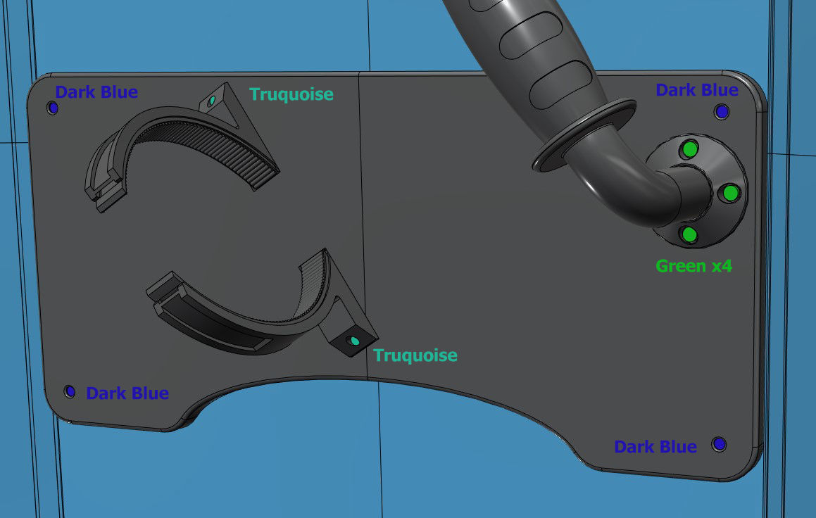 Star Wars Jedi Fallen Order Scout Staff and Shield 3D print model_2