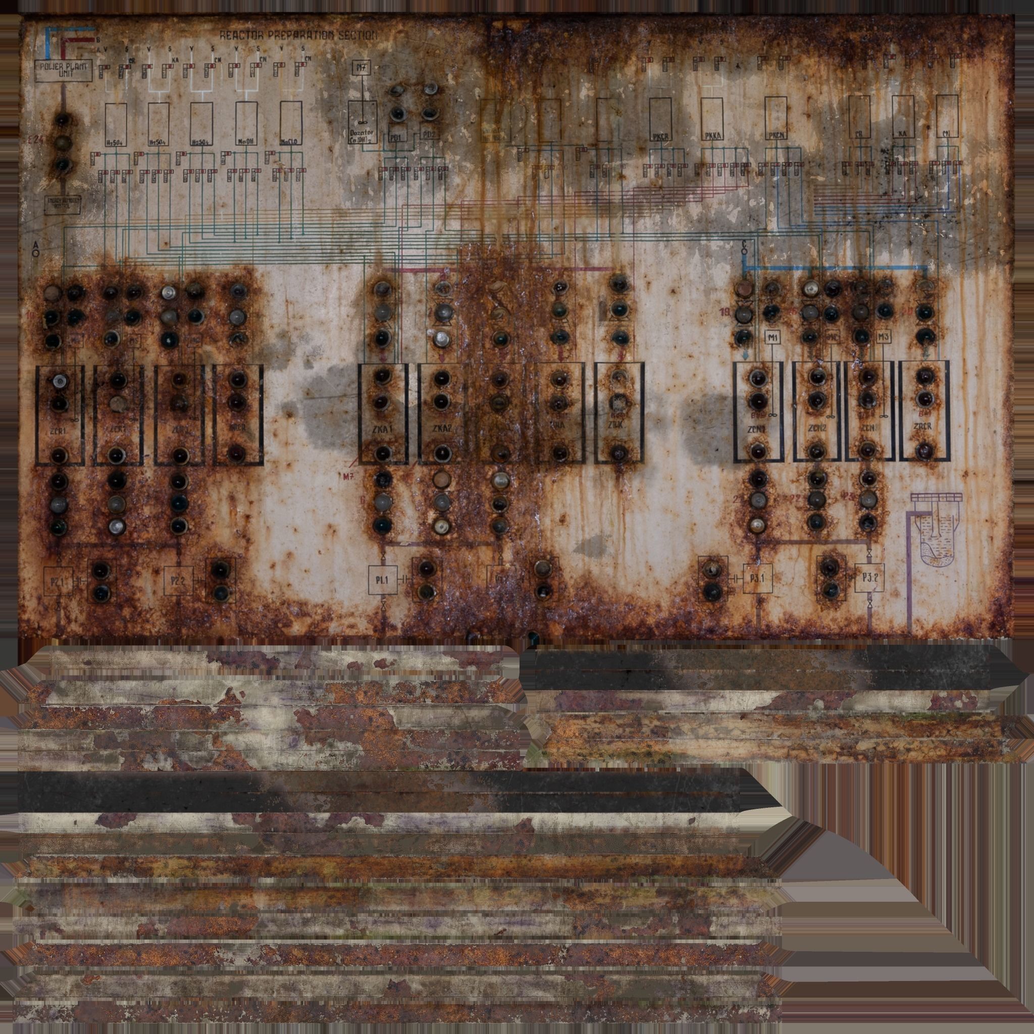 Old Control Panel 3D model_4