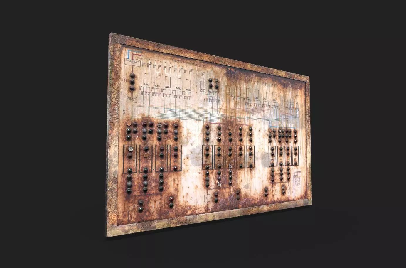 Old Control Panel 3D model_0