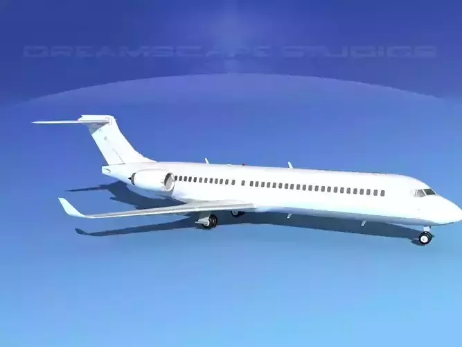 Comac ARJ21-700 Unmarked 1 3D model