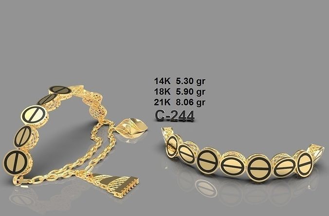 elegant bracelet model 3D print model