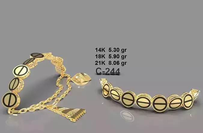 elegant bracelet model 3D print model