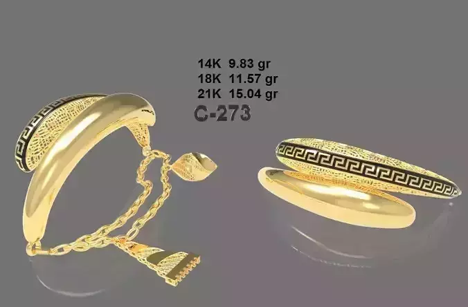 elegant bracelet model 3D print model