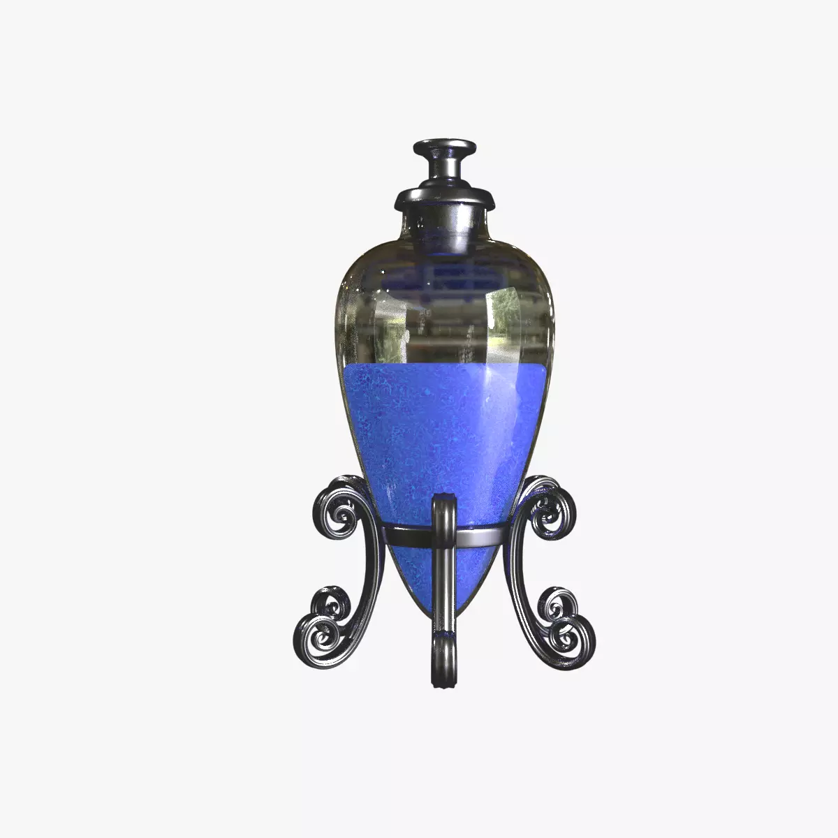 Blue Magic Potion 3D model_0
