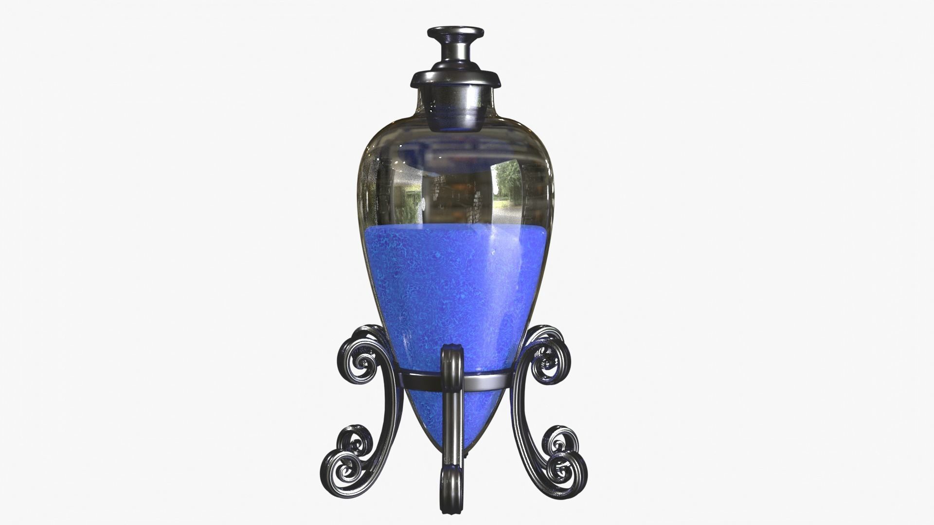 Blue Magic Potion 3D model_9