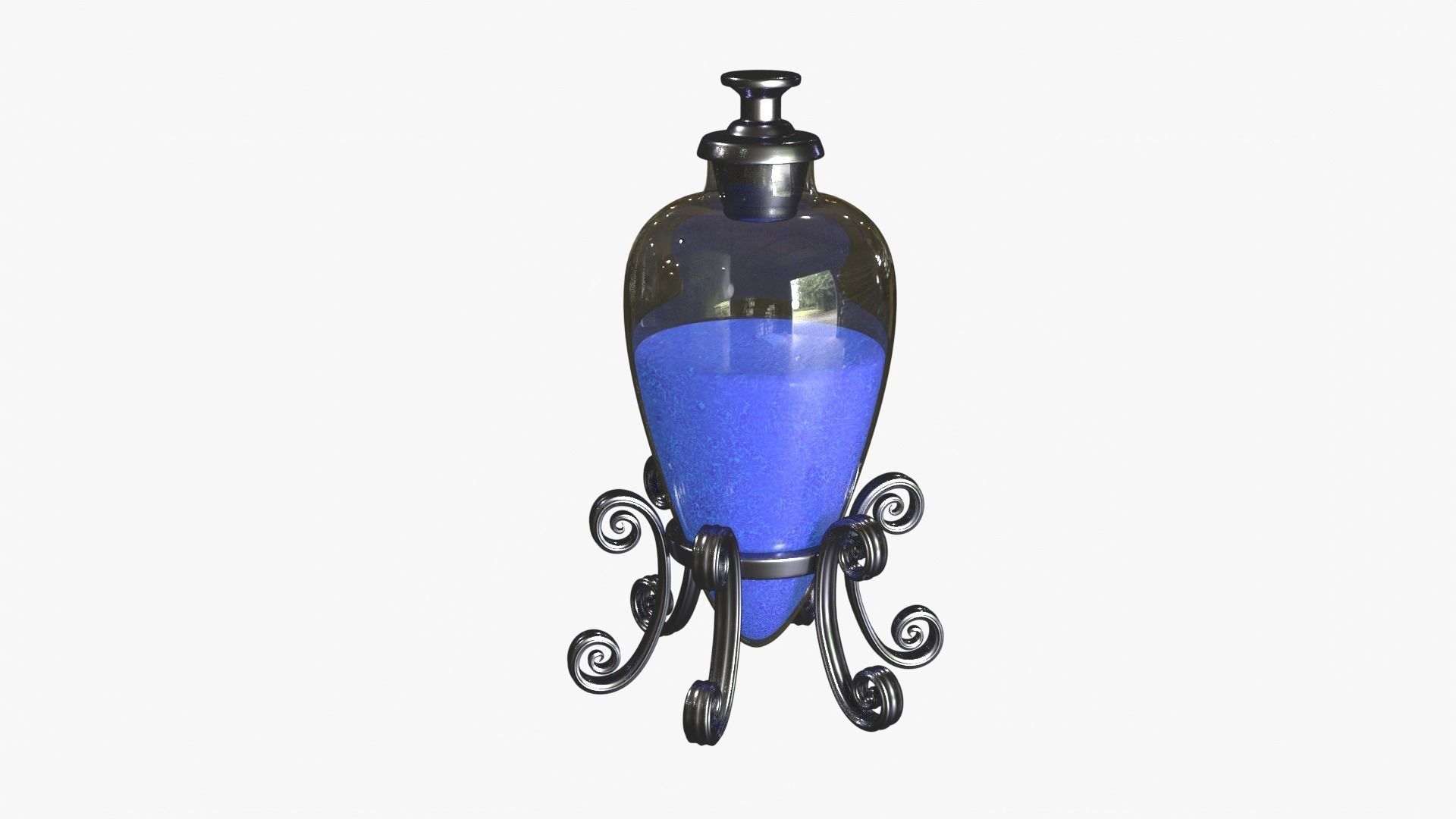 Blue Magic Potion 3D model_5