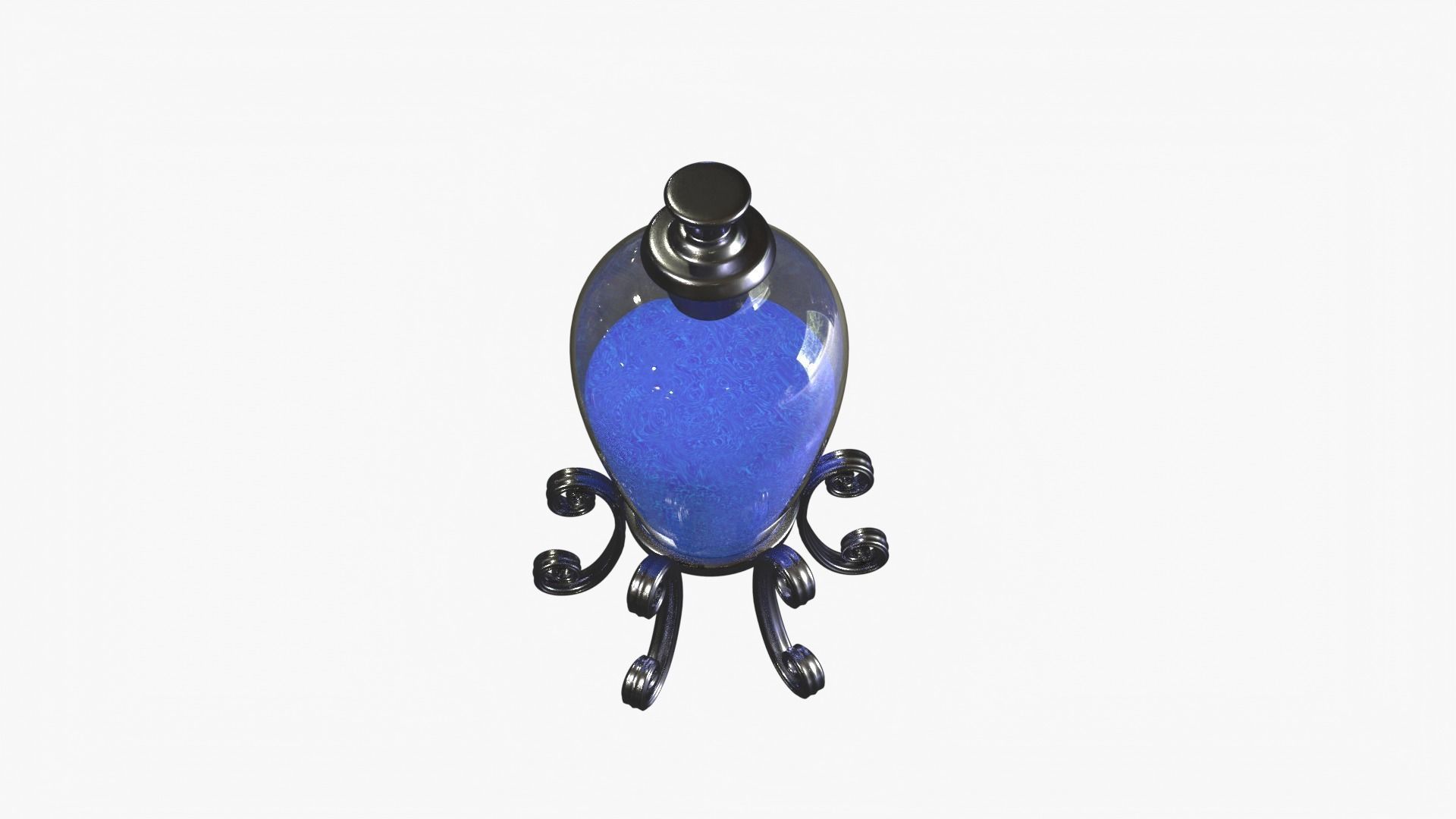 Blue Magic Potion 3D model_7