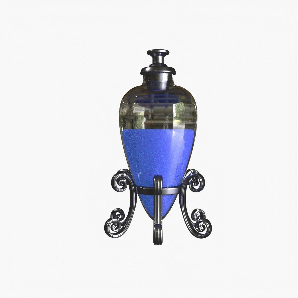Blue Magic Potion 3D model_3