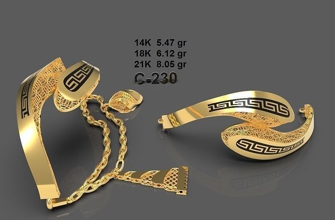elegant bracelet model 3D print model