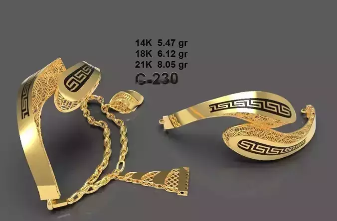 elegant bracelet model 3D print model
