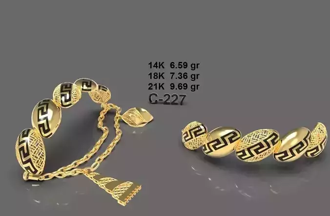 elegant bracelet model 3D print model