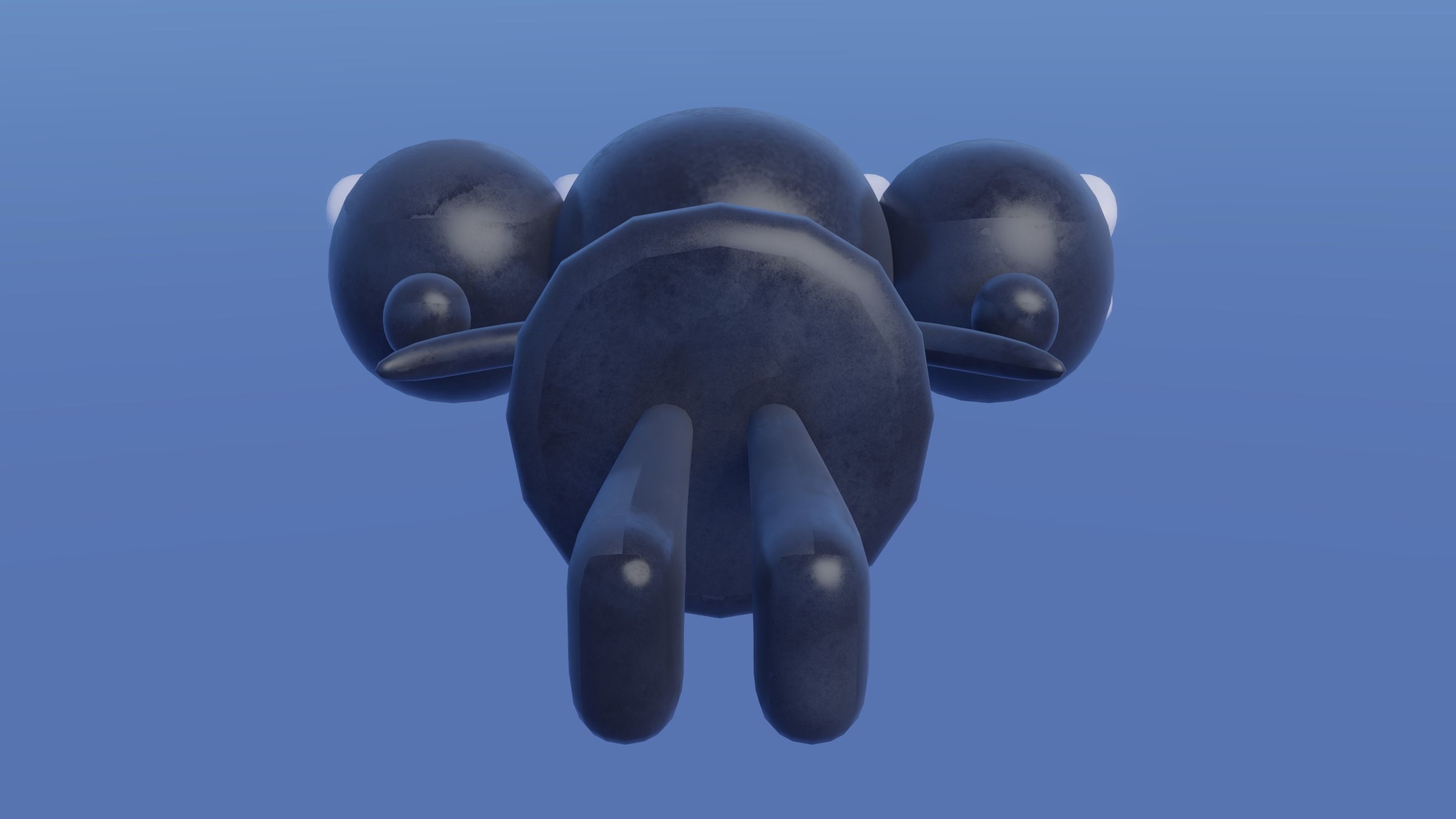 Pokemon Gothorita and Shiny version Rigged 3D model_14