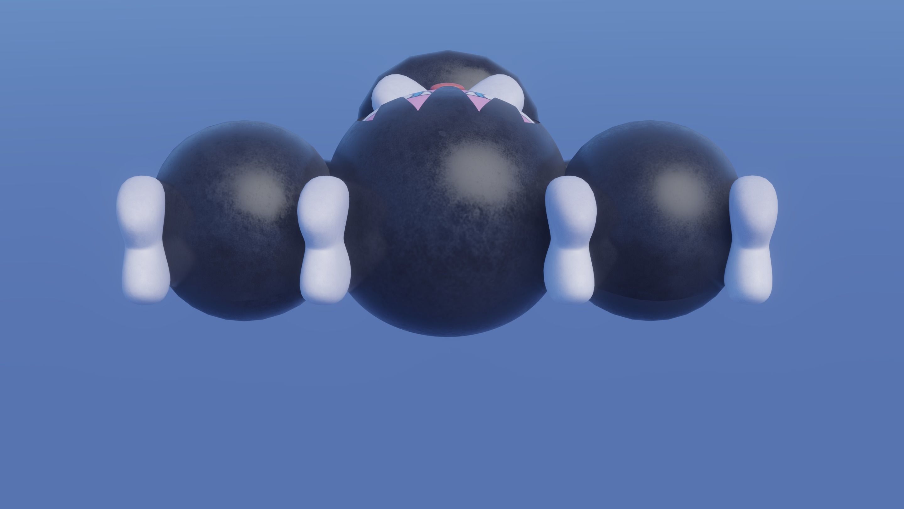 Pokemon Gothorita and Shiny version Rigged 3D model_11