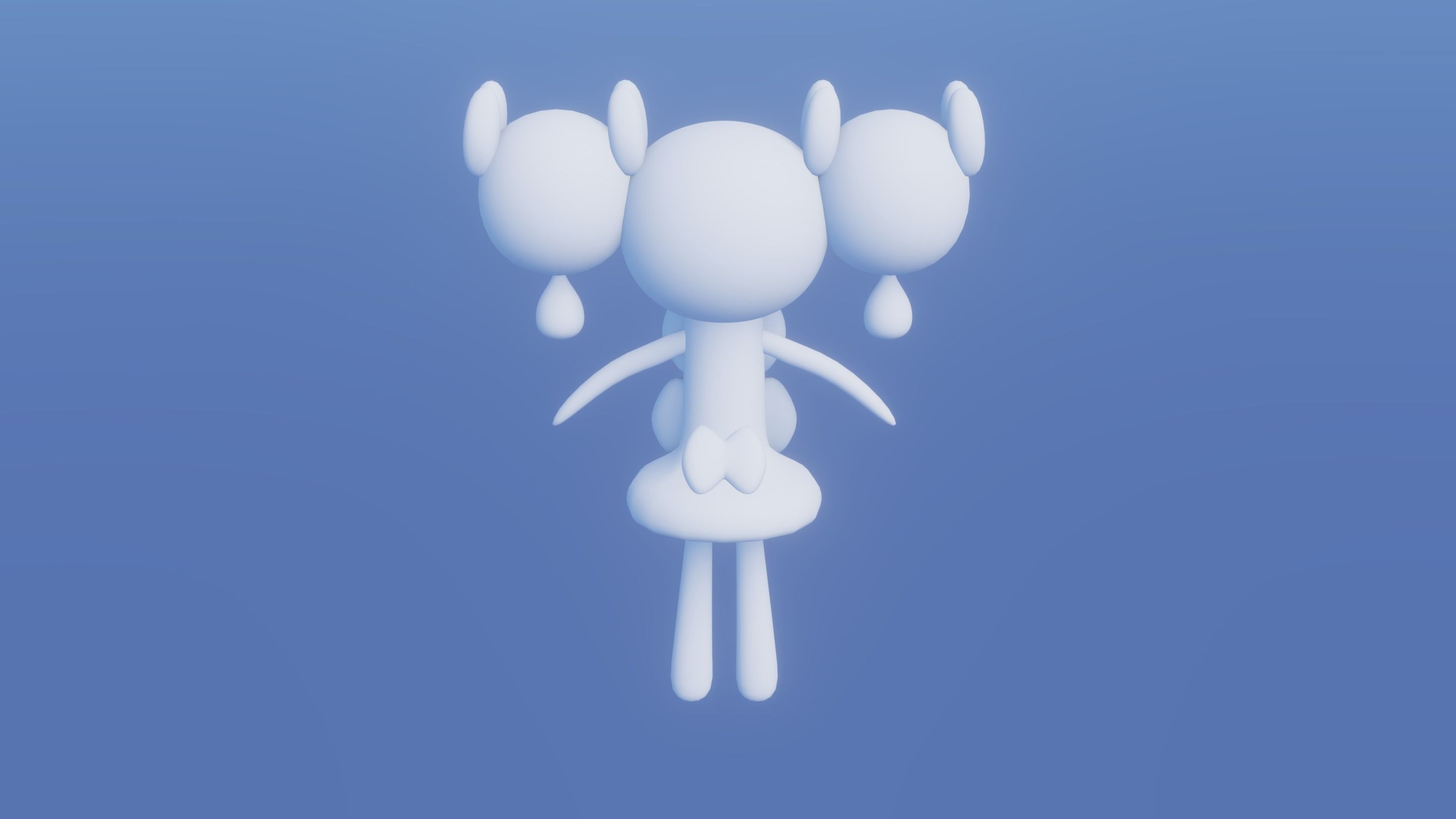 Pokemon Gothorita and Shiny version Rigged 3D model_9