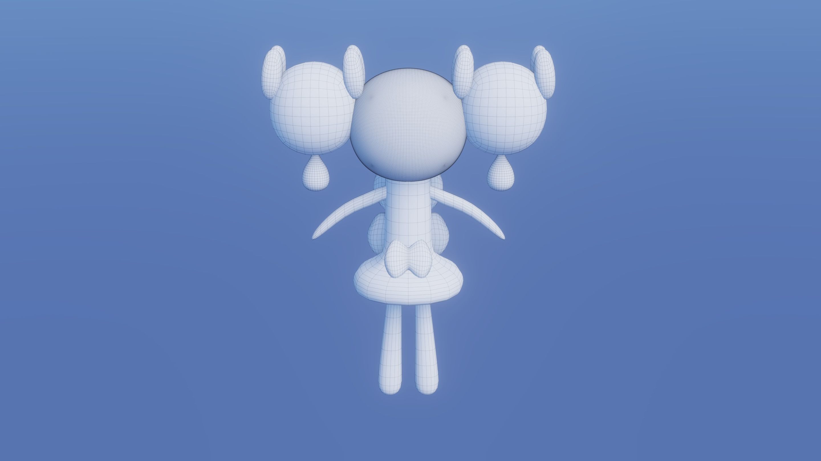 Pokemon Gothorita and Shiny version Rigged 3D model_10