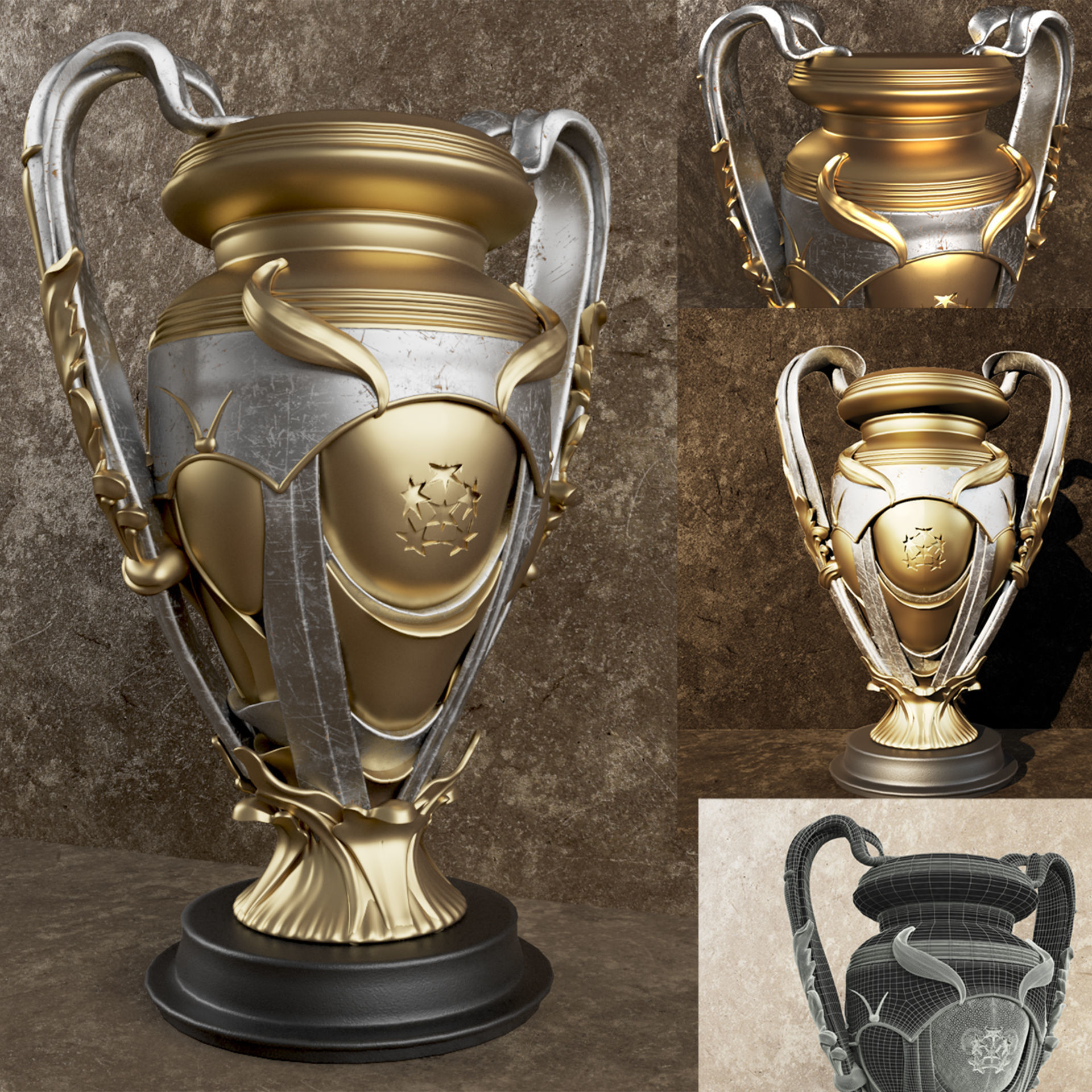 Exquisite Trophy 3D model_8