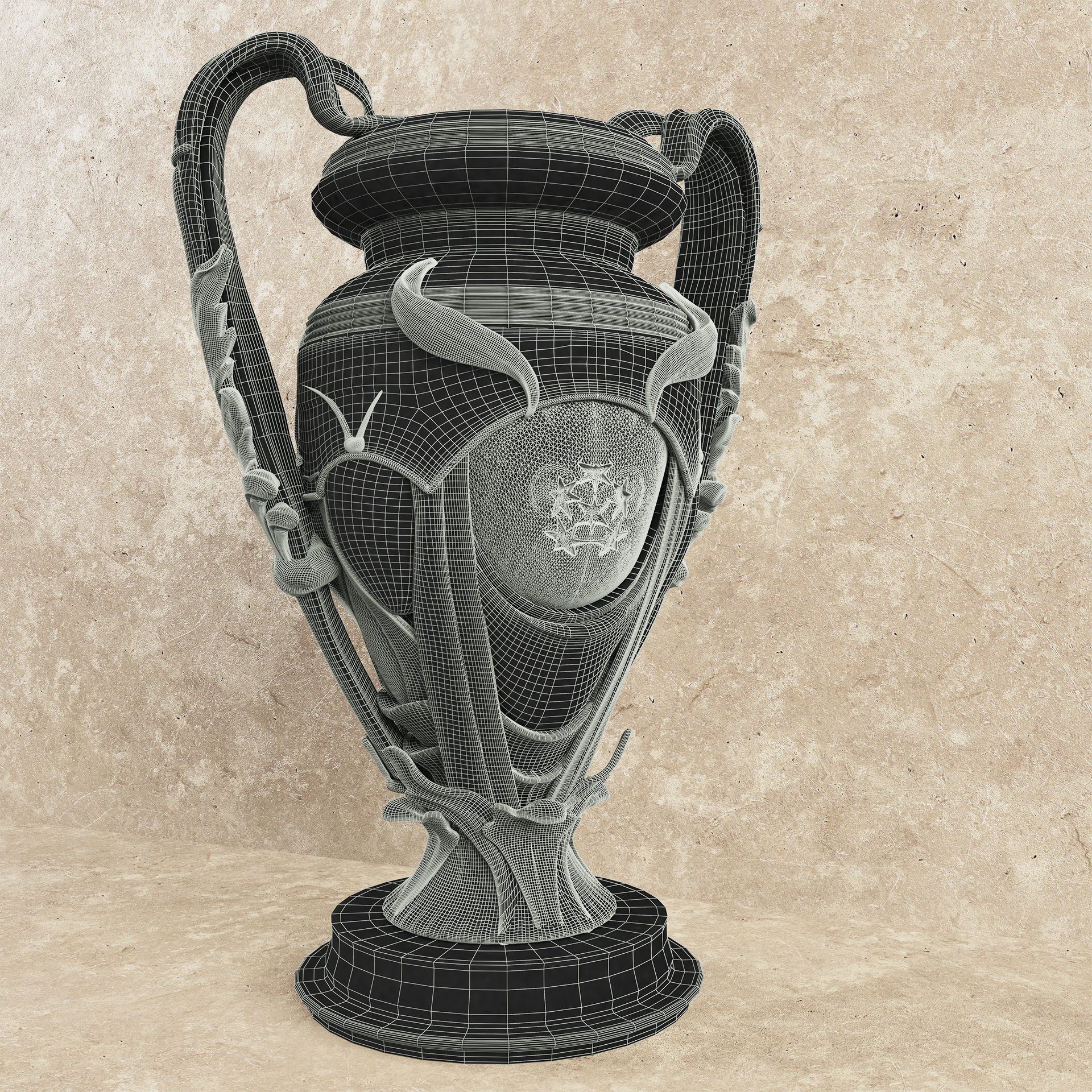Exquisite Trophy 3D model_7