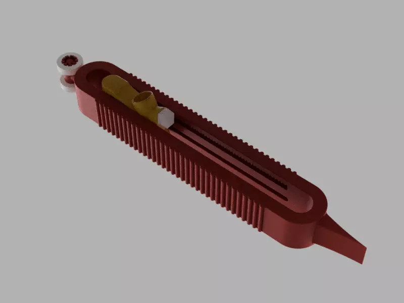 Adjustable Profile Scribing Ruler 3D print model