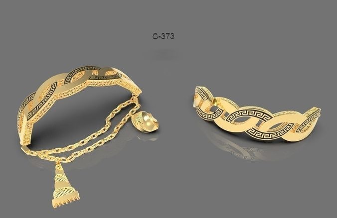 elegant bracelet model 3D print model