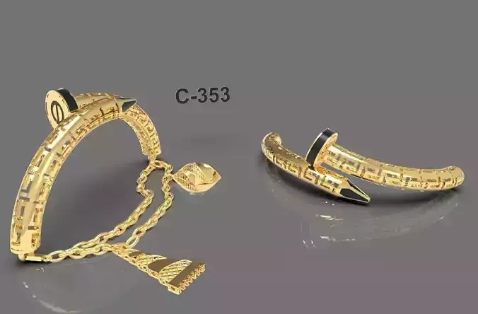 elegant bracelet model 3D print model