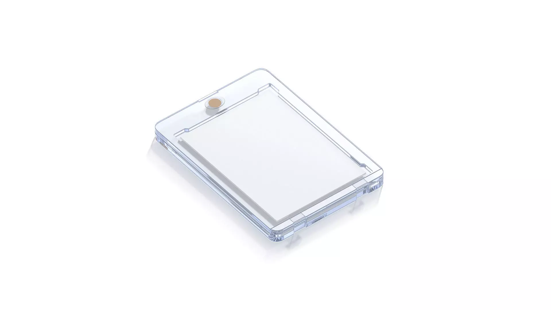 Transparent Magnetic Trading Card - plastic collectible case 3D model_0