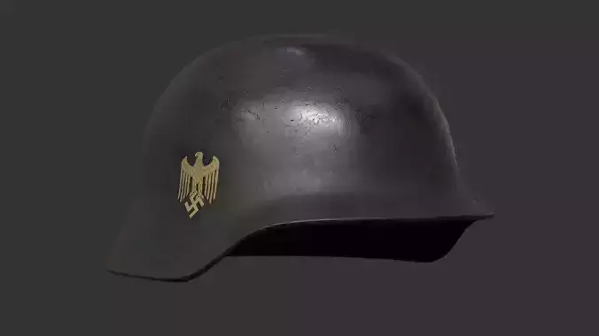 WW2 German Helmet Stahlhelm - Military Helmet Low-poly 3D model