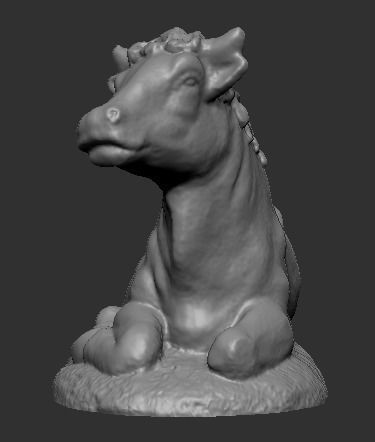 OX IN THE MANGER - BUEY EN EL PESEBRE 3D print model_1
