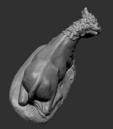 OX IN THE MANGER - BUEY EN EL PESEBRE 3D print model_6