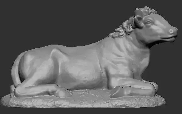 OX IN THE MANGER - BUEY EN EL PESEBRE 3D print model