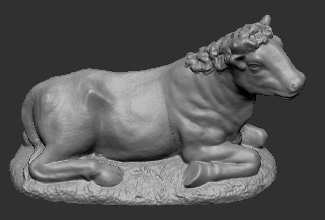 OX IN THE MANGER - BUEY EN EL PESEBRE 3D print model_4
